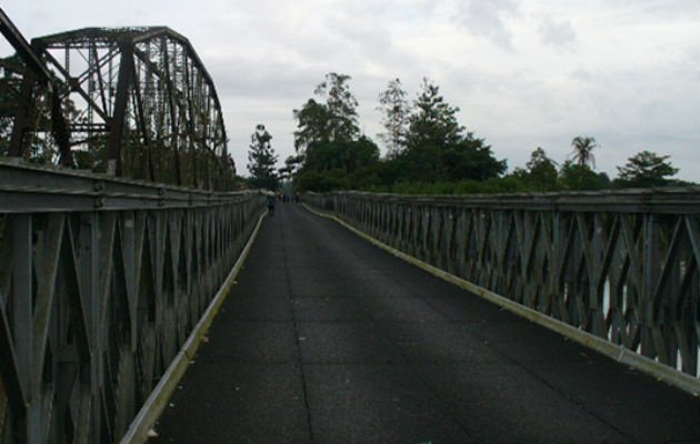 El puente sobre el río Sixaola, ubicado en el área fronteriza de Guabito, tendrá una longitud de 260 metros/Cortesía.