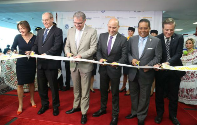 Primer trayecto directo de la aerolínea Lufhtansa entre Fráncfort y Panamá. Foto/@Tocumen_Aero