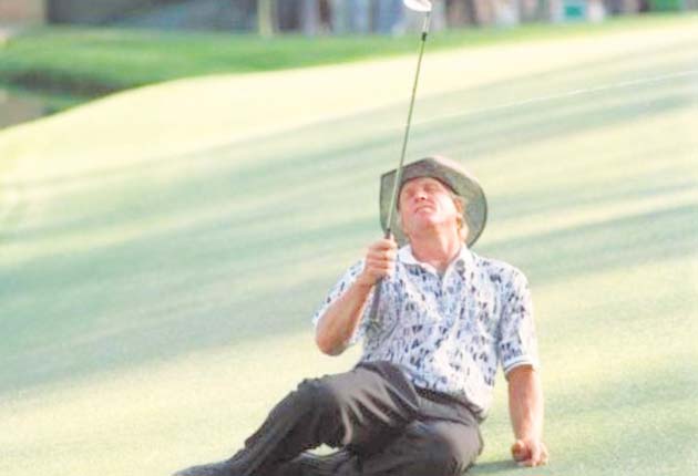 Greg Norman: El australiano intentó una y otra vez ganar el Masters, pero nunca pudo. En su brillante carrera solo conquistó el Abierto Británico.