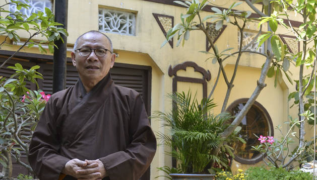 Monje budista vietnamita Thich Khong Tanh. Foto//EFE