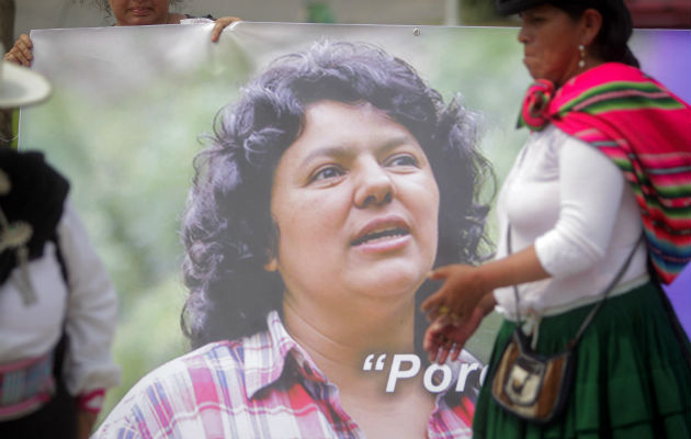 Berta Cáceres fue asesinada el pasado el 3 de marzo. Foto/ EFE