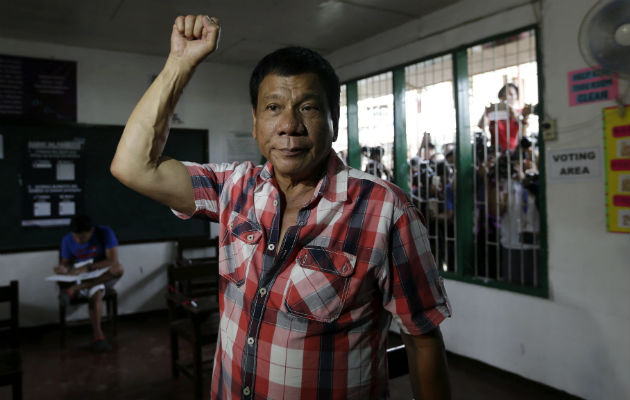 Rodrigo Duterte, candidato presidencial. Foto/ EFE
