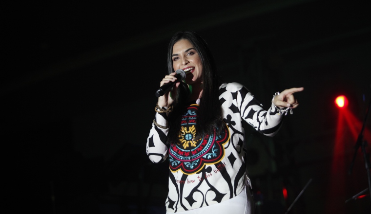 Grettel Garibaldi conquistó los corazones de los presentes. Grettel Garibaldi conquistó los corazones de los presentes.
