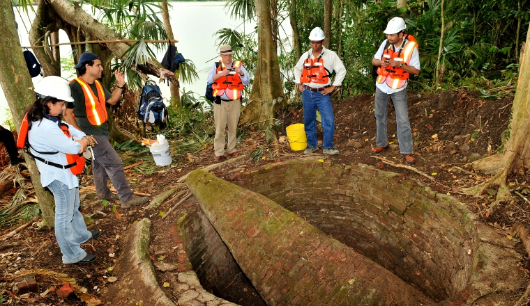 Antigua construcción hecha con adoquines.