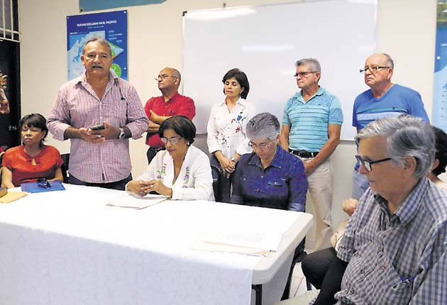 Miembros del Comité Guararé Primero explicaron a los medios su opinión sobre el proyecto. /Foto Zenaida Vásquez