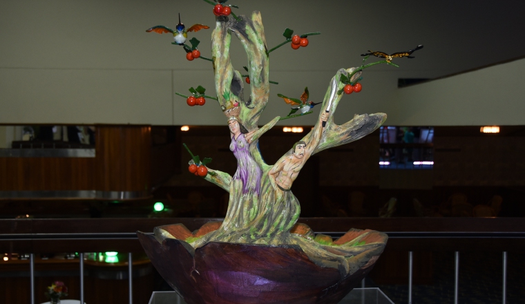 Obra galardonada con el primer premio en artesanía. Obra galardonada con el primer premio en artesanía.