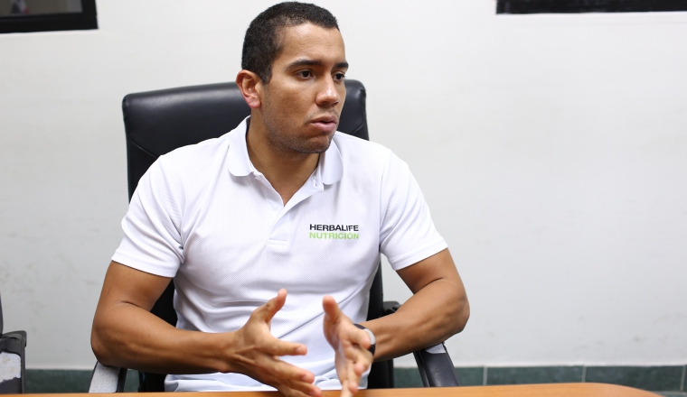Edgar Crespo durante su visita a Epasa. Edgar Crespo durante su visita a Epasa. /Foto Shino