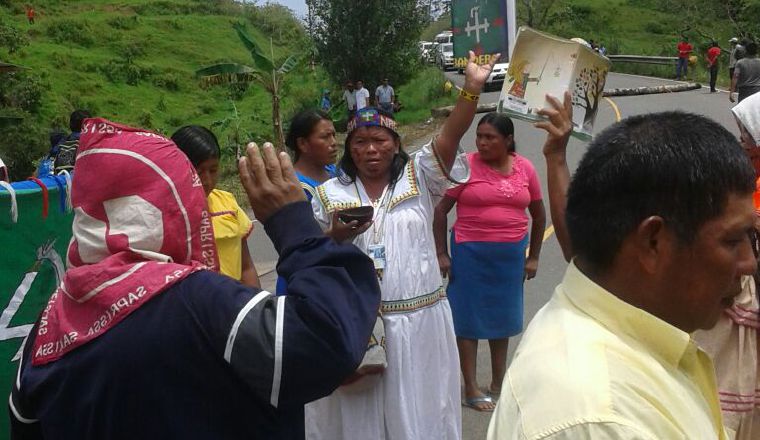 Protestas: Comunidades de todas las regiones de la comarca Ngäbe-Buglé ha realizado movilizaciones como medidas de protestas ante la firma del acuerdo que consideran no responde al clamor de la población.  