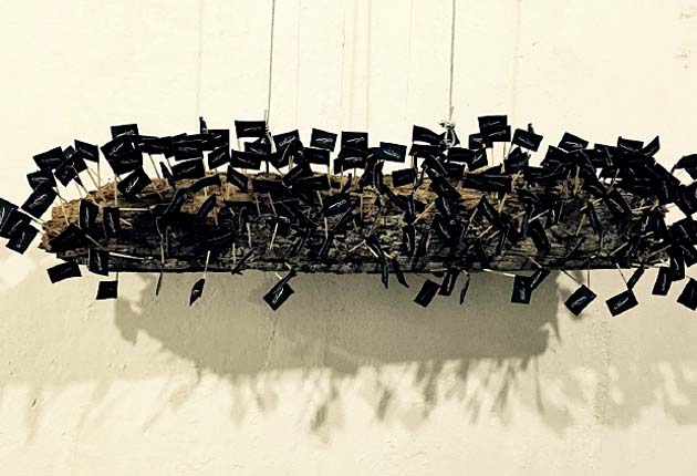 Lourdes de la Riva (Guatemala), Serie Los creadores, Instalación. /Foto Cortesía Bienal.