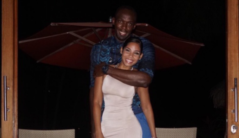Usain Bolt junto a su prometida Kasi Bennet. Usain Bolt junto a su prometida Kasi Bennet. /Foto Cortesía