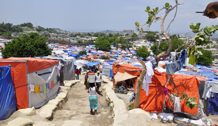 Campamentos de refugiados en Haití /Foto EFE