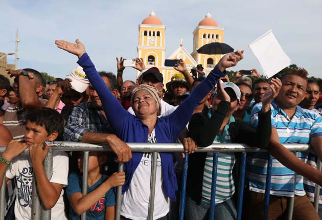 Cartagena disfruta de un concierto a pocas horas de la firma. /Foto AP