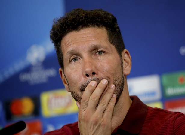 Simeone admitió que el juego será difícil. Foto/EFE