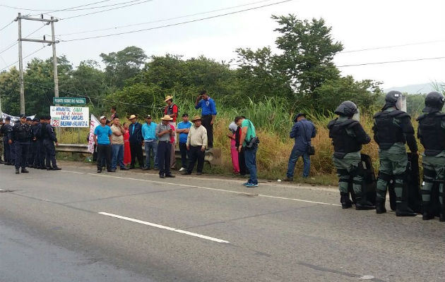 Policía contuvo protesta en Pacora.