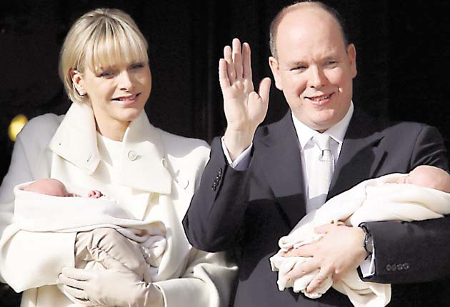 La princesa Charlene y Alberto de Mónaco.