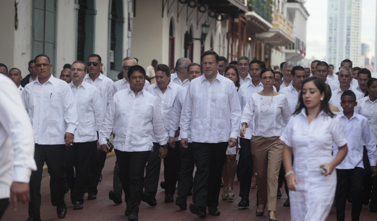 El presidente Juan Carlos Varela justificó las acciones que lleva adelante el Consejo de Seguridad Pública. /Foto Víctor Arosemena