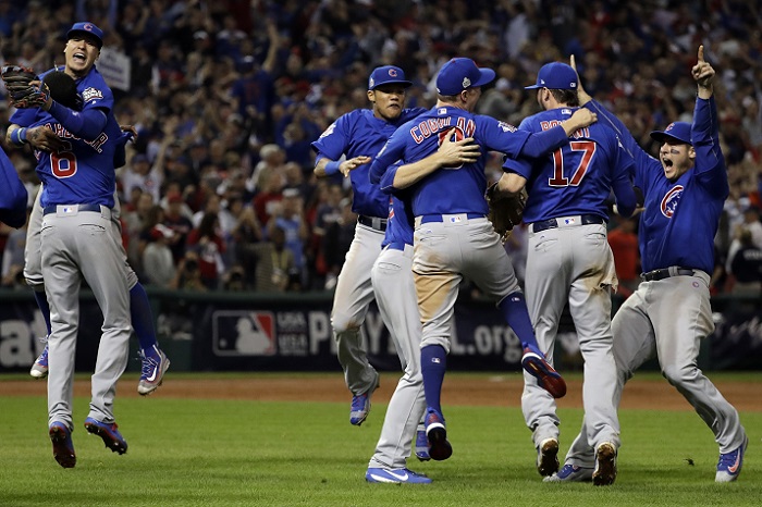 Los Cachorros celebran su título./ Foto AP