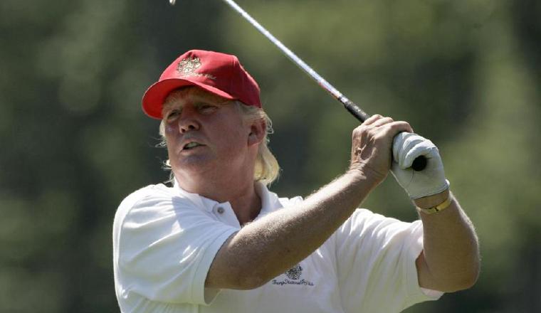 Donald Trump, en un evento de golf. /Foto AP
