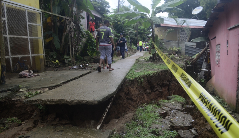 Afectaciones en el sector de El Esfuerzo, San Miguelito. /Foto Edwin González 