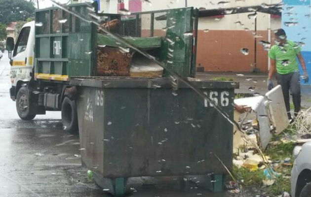 Recolección de basura en El Chorrillo. Foto/AAUD