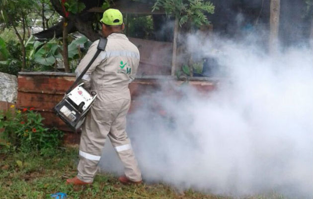 Fumigación en Pacora. Foto/AAUD