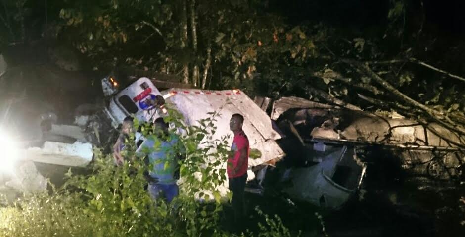 Lugar donde explotó el carro cisterna. 