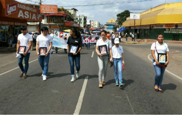 La comunidad china junto a moradores de La Chorrera realizaron varias marchas.