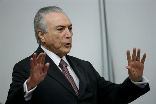 El presidente de Brasil Michel Temer. Foto: EFE/Archivo