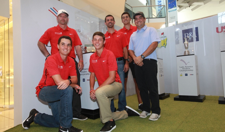 Con la exhibición de tres de los principales trofeos del golf, empezó la fiesta del Latin America Amateur Championship, una cita en la que seis panameños verán acción desde mañana./Foto Anayansi Gamez