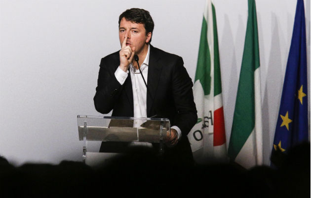 Ex primer ministro italiano Matteo Renzi. FOTO/AP