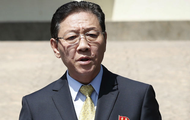 Embajador de Corea del Norte embajador Kang Chol. FOTO/AP