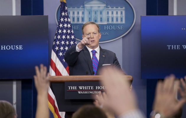 Sean Spicer, portavoz de la Casa Blanca.