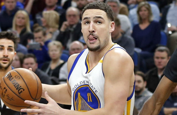 Klay Thompson anotó 21 de sus 29 puntos en el primer cuarto./ Foto AP