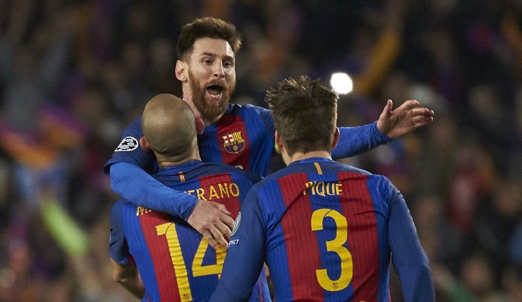 Messi celebra con Mascherano celebran la clasificación. Messi celebra con Mascherano celebran la clasificación. /Foto EFE