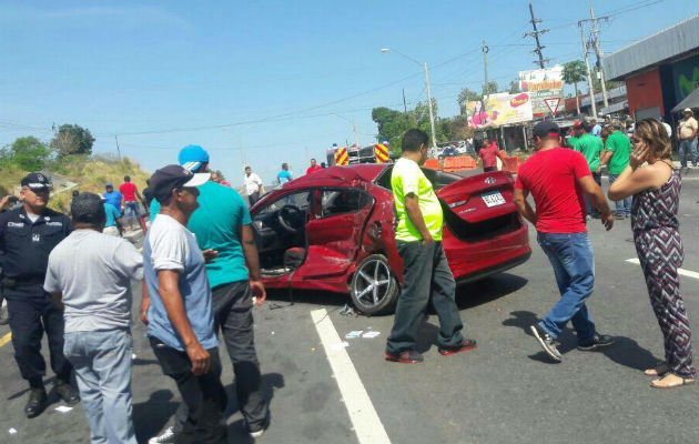 Colisión en San Félix. Foto: Mayra Madrid 