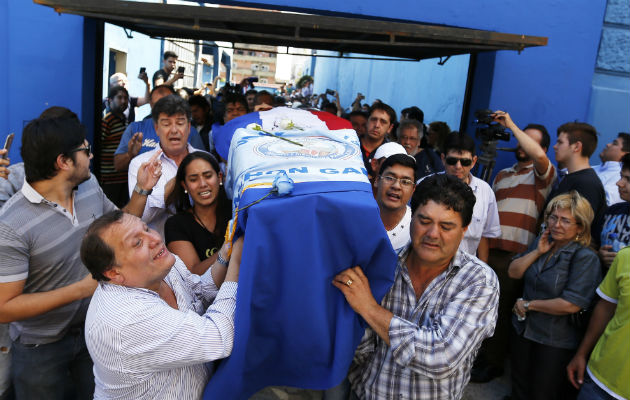 Honras fúnebres de Rodrigo Quintana, dirigente juvenil del Partido Liberal Radical Auténtico. FOTO/AP