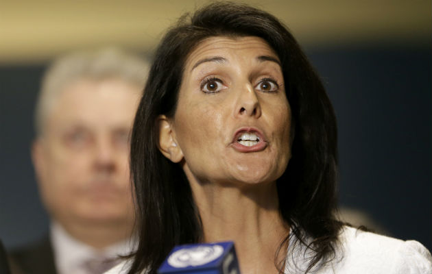 Nikki Haley, embajadora de Estados Unidos ante Naciones Unidas. FOTO/AP