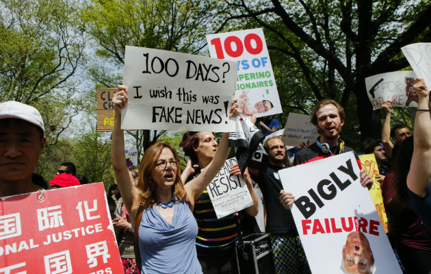 Multitudinaria marcha contra las políticas de Donald Trump. FOTOS/AFP