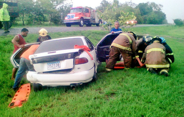 Accidente en la vía de Las Guabas en Penonomé. @tvntrafico @TraficoCPanama   