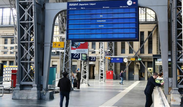 El sistema ferroviario de Alemania fue seriamente afectado. /Foto AP