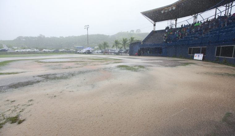 Así quedó el terreno del estadio León Felipe Motta. Así quedó el terreno del estadio León Felipe Motta.