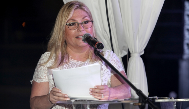 Orit Btesh, presidenta de la Cámara panameña del libro. Orit Btesh, presidenta de la Cámara panameña del libro.