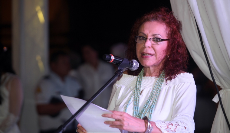Priscilla Delgado, del Inac, a quien se le rindió homenaje. Priscilla Delgado, del Inac, a quien se le rindió homenaje.