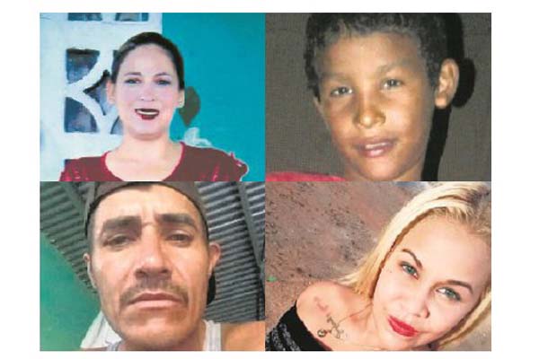 Arriba: Verónica Arcia y Alexander Méndez; abajo: Edwin Aguirre y Rosa Robles. /Foto Mayra Madrid