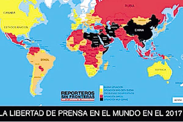 Panamá baja 13 puntos en  ‘ranking’ mundial de libertad de prensa