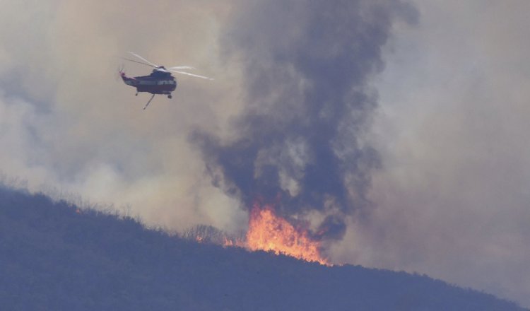 Incendio en Santa Bárbara. /Foto EFE