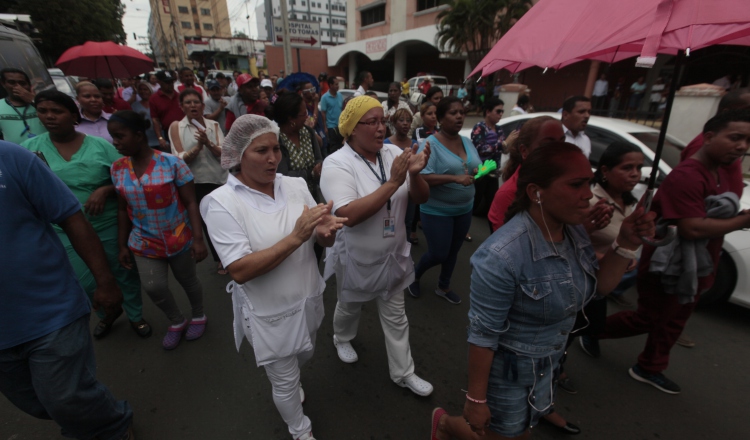 Afirmaron que no se afectó a los pacientes durante la protesta. /Foto Víctor Arosemena