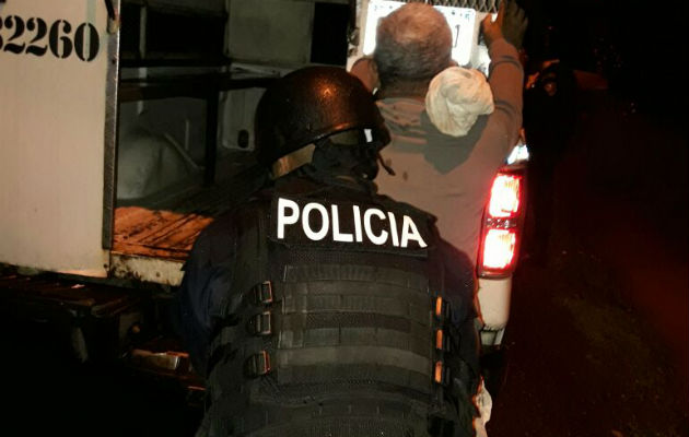 La detención del sujeto. Foto: José Vásquez. 