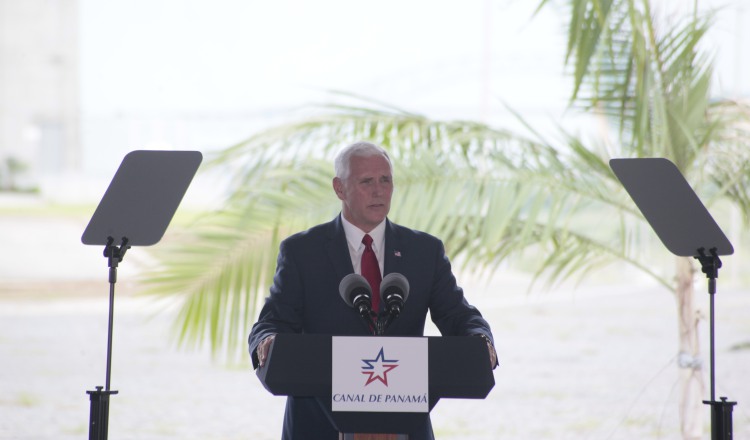 Pence agradeció apoyo de Panamá en lucha contra el terrorismo. Archivo