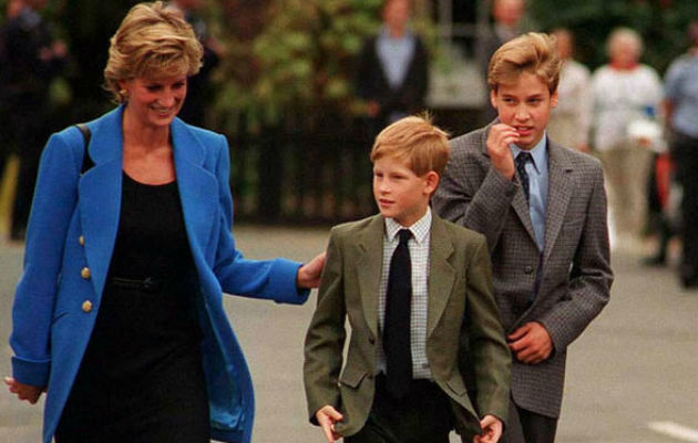 Los príncipes en un documental hablaran de su madre Diana de Gales 